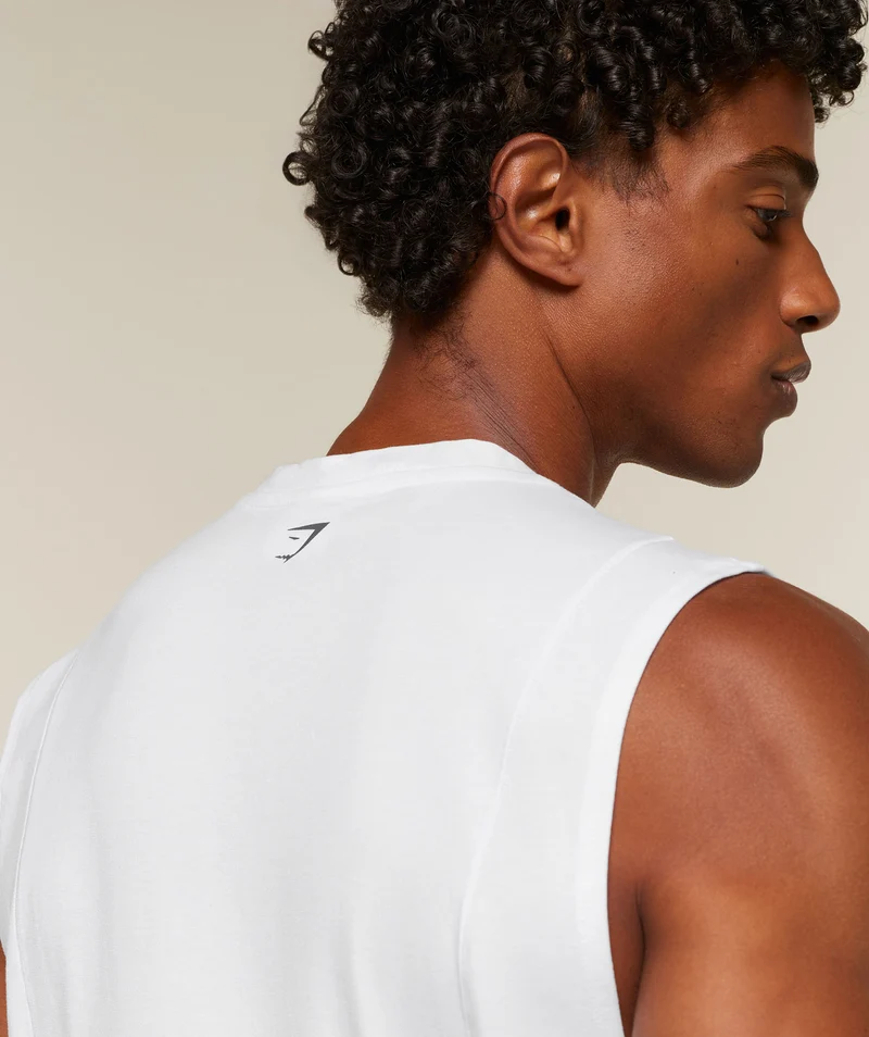 Gymshark Super Soft Running Tank - White