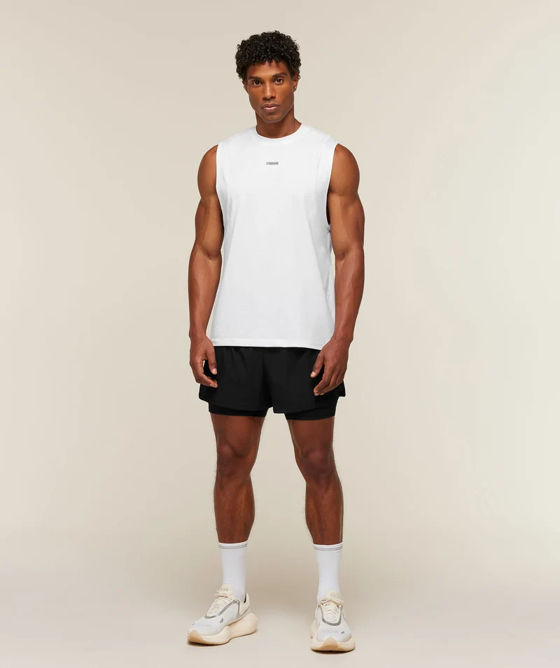 Gymshark Super Soft Running Tank - White