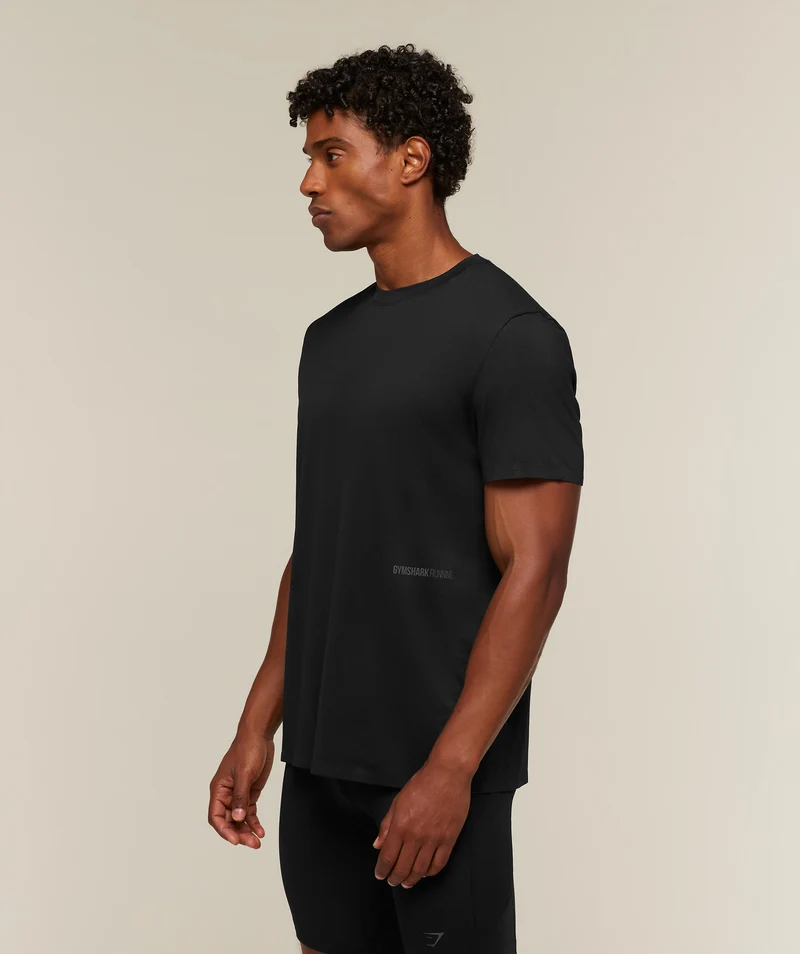 Gymshark Running Elite T-Shirt - Black