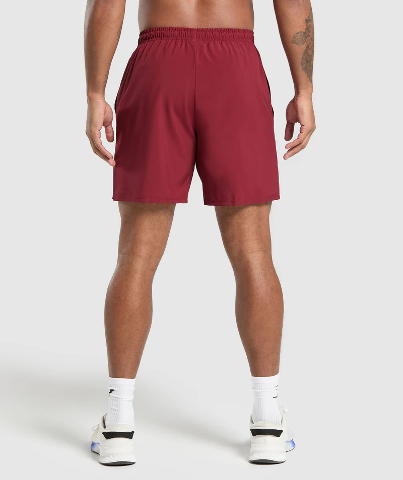 Gymshark Arrival 7" Shorts - Sets Red