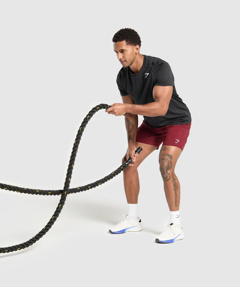 Gymshark Arrival 7" Shorts - Sets Red
