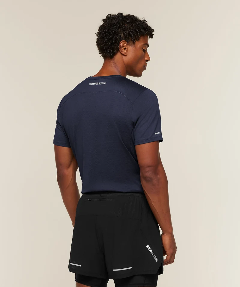 Gymshark Running T-Shirt - Heavy Blue