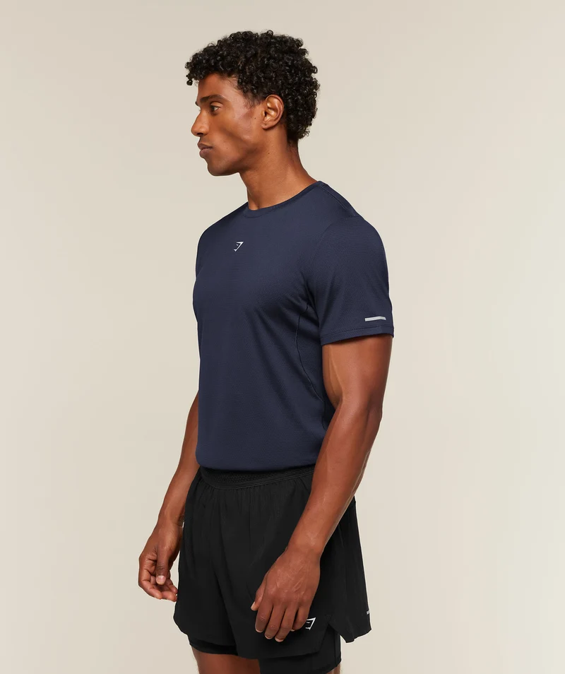Gymshark Running T-Shirt - Heavy Blue