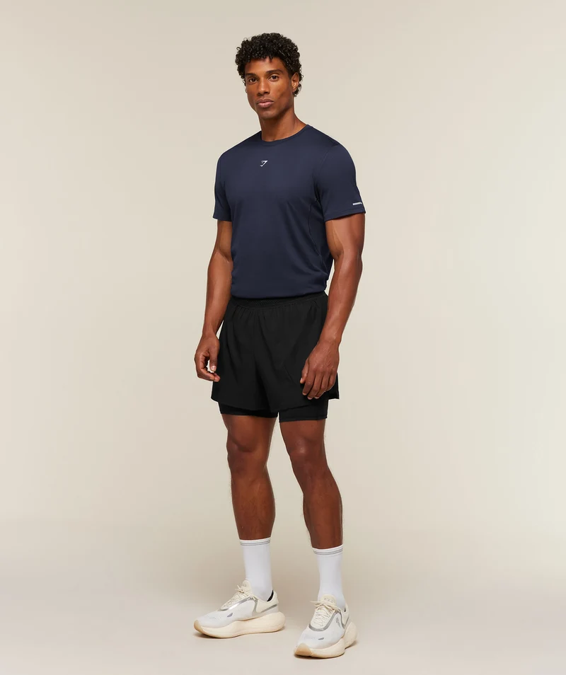 Gymshark Running T-Shirt - Heavy Blue