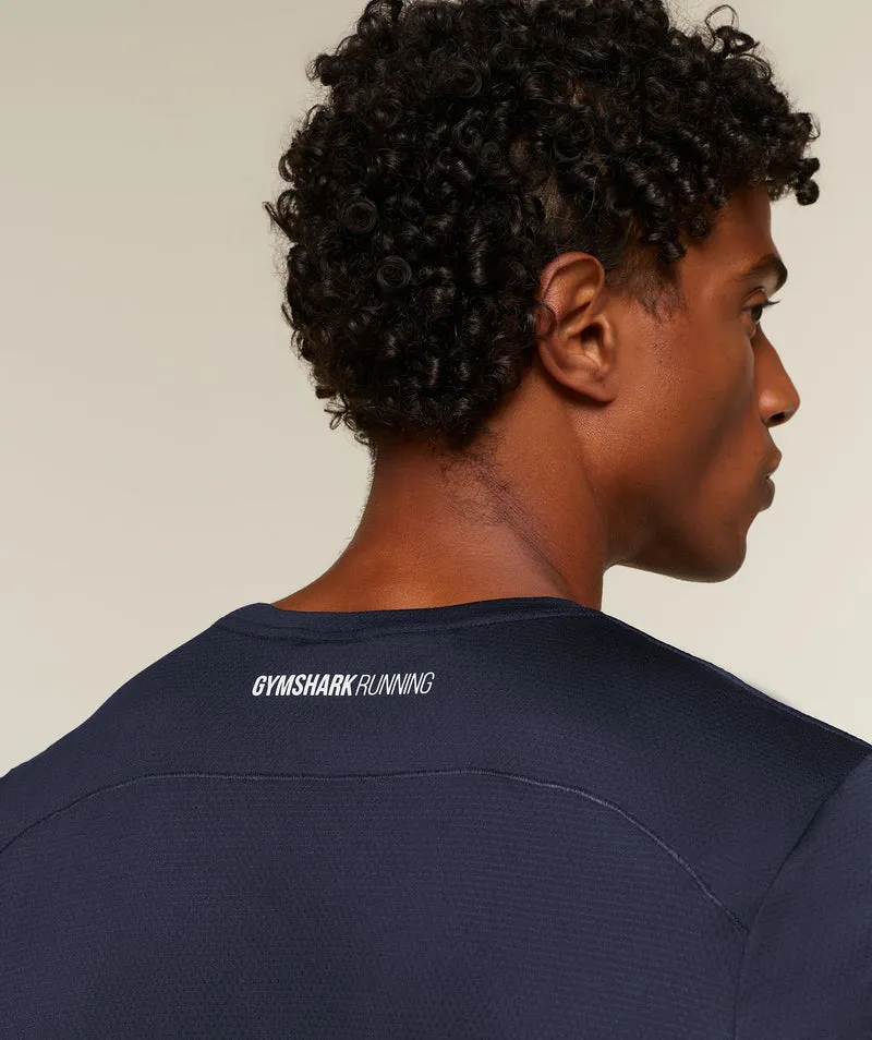 Gymshark Running T-Shirt - Heavy Blue