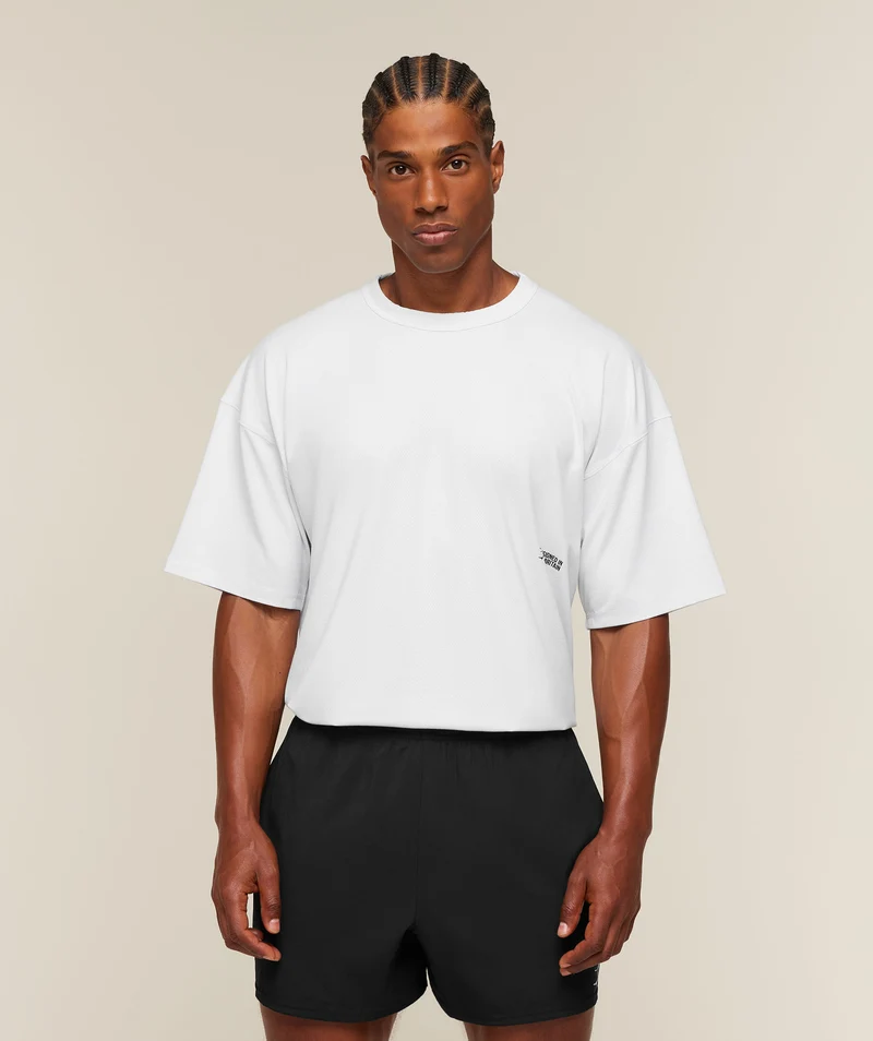 Gymshark Hybrid T-Shirt - White