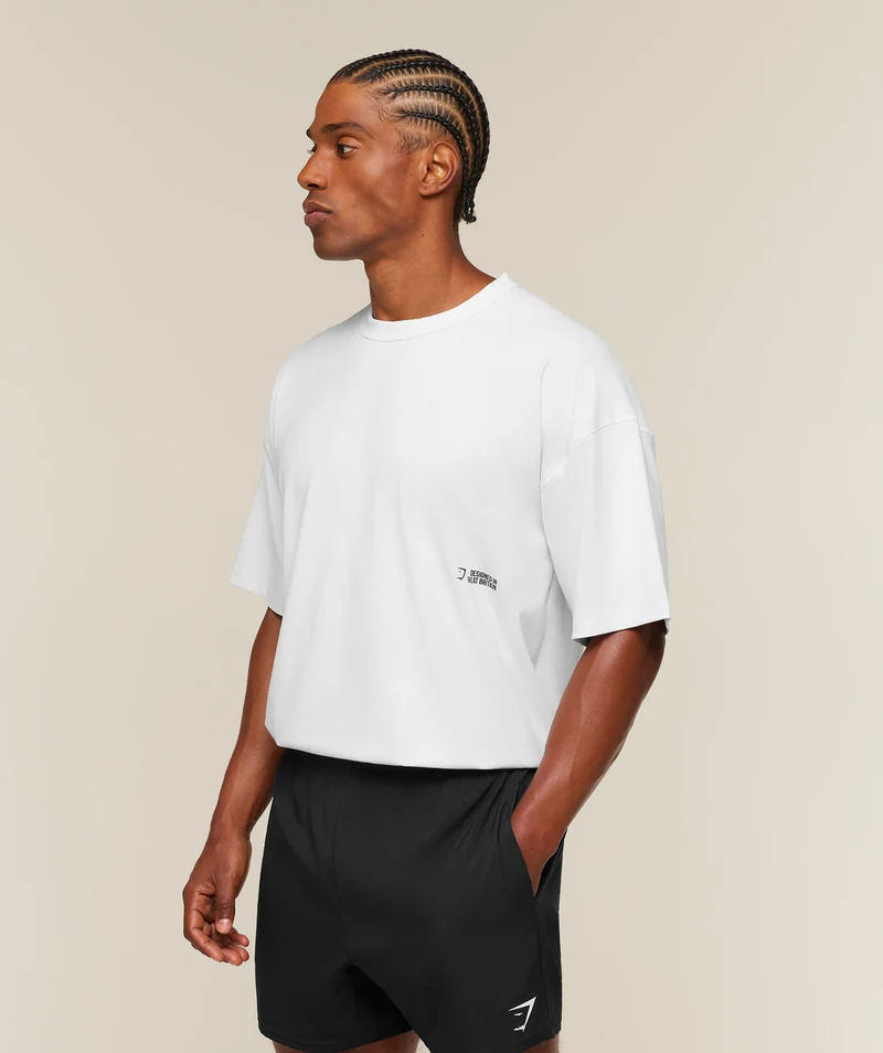 Gymshark Hybrid T-Shirt - White