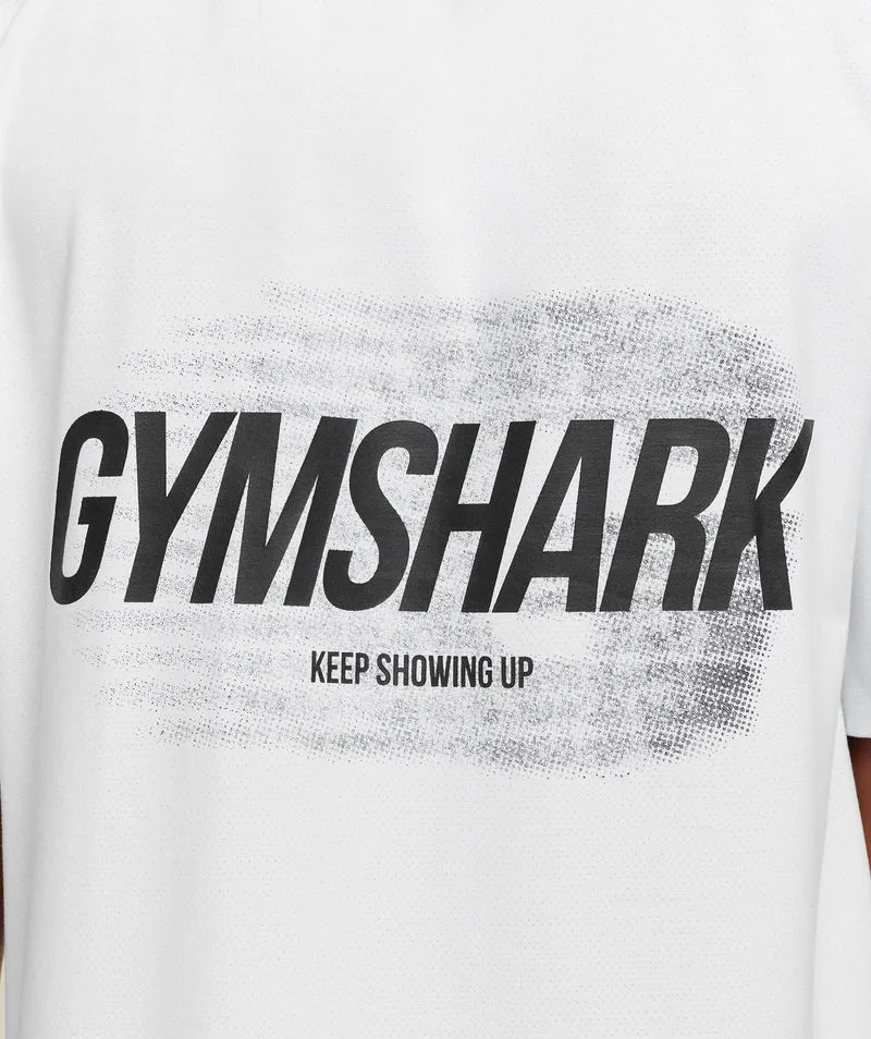 Gymshark Hybrid T-Shirt - White