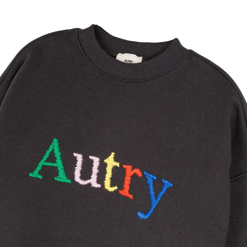 Autry Multicolor Embroidered Logo Sweatshirt