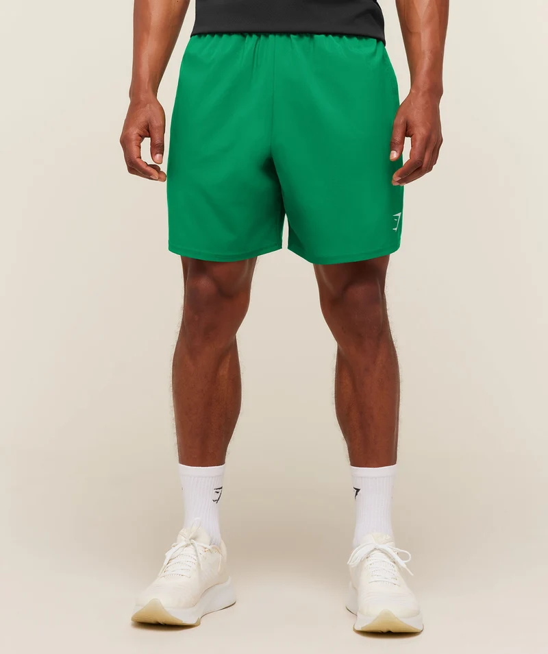 Gymshark Arrival 7" Shorts - Track Green
