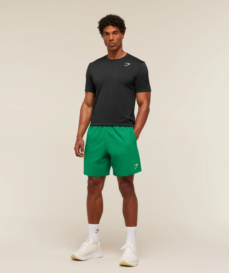 Gymshark Arrival 7" Shorts - Track Green