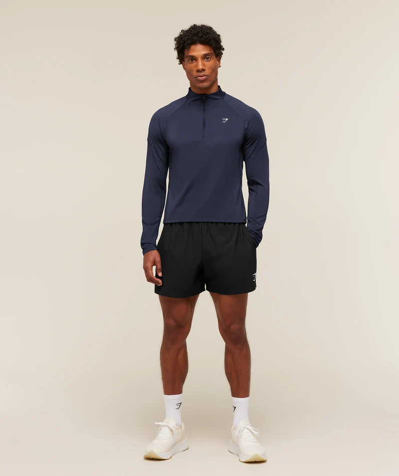 Gymshark Performance 1/4 Zip - Heavy Blue