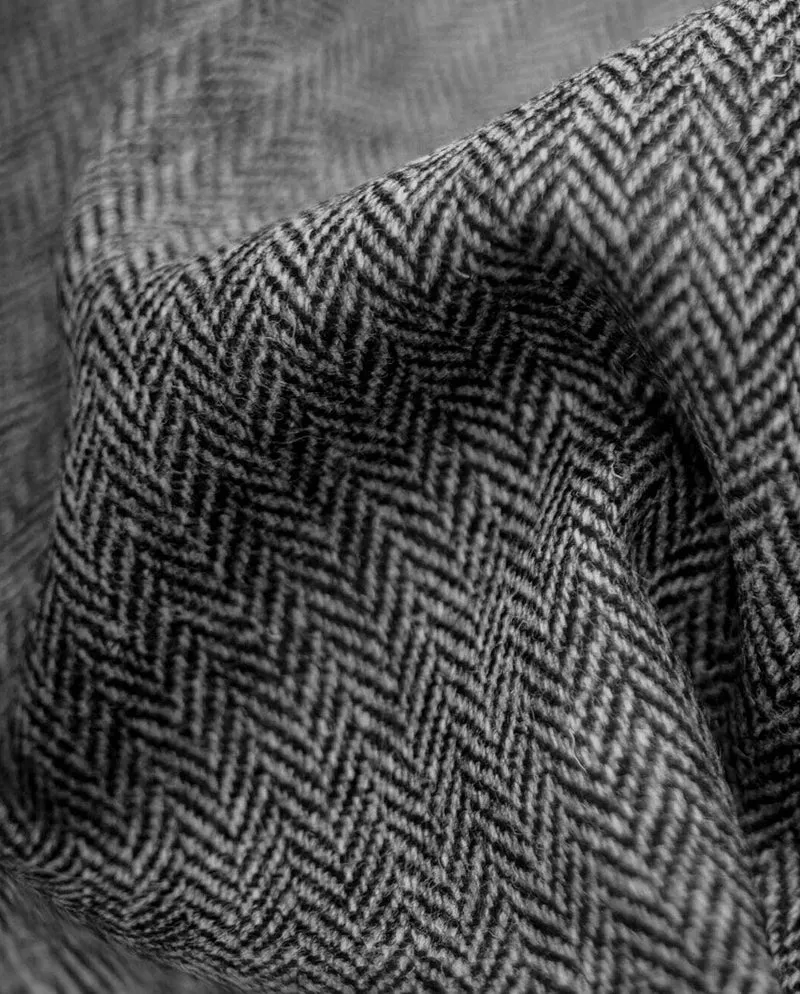 Harris Tweed Sakko "London" in black herringbone