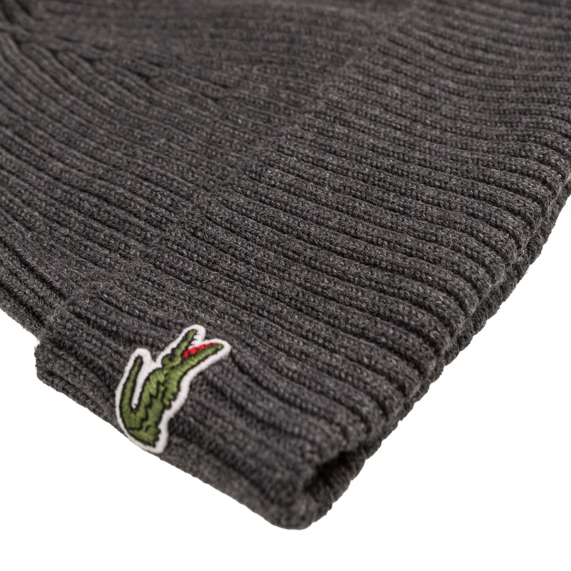 Lacoste Rib Knit Beanie
