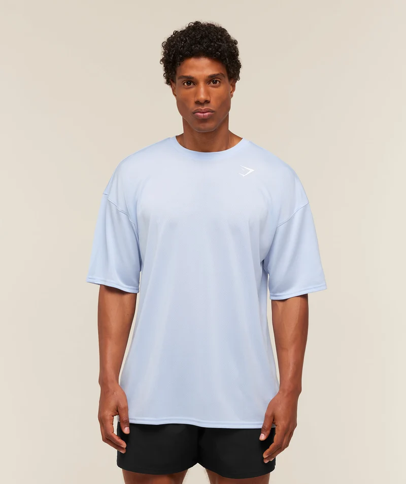 Gymshark Arrival Oversized T-Shirt - Tranquil Blue