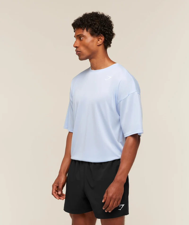 Gymshark Arrival Oversized T-Shirt - Tranquil Blue