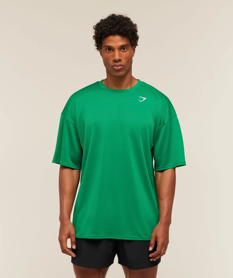 Gymshark Arrival Oversized T-Shirt - Track Green