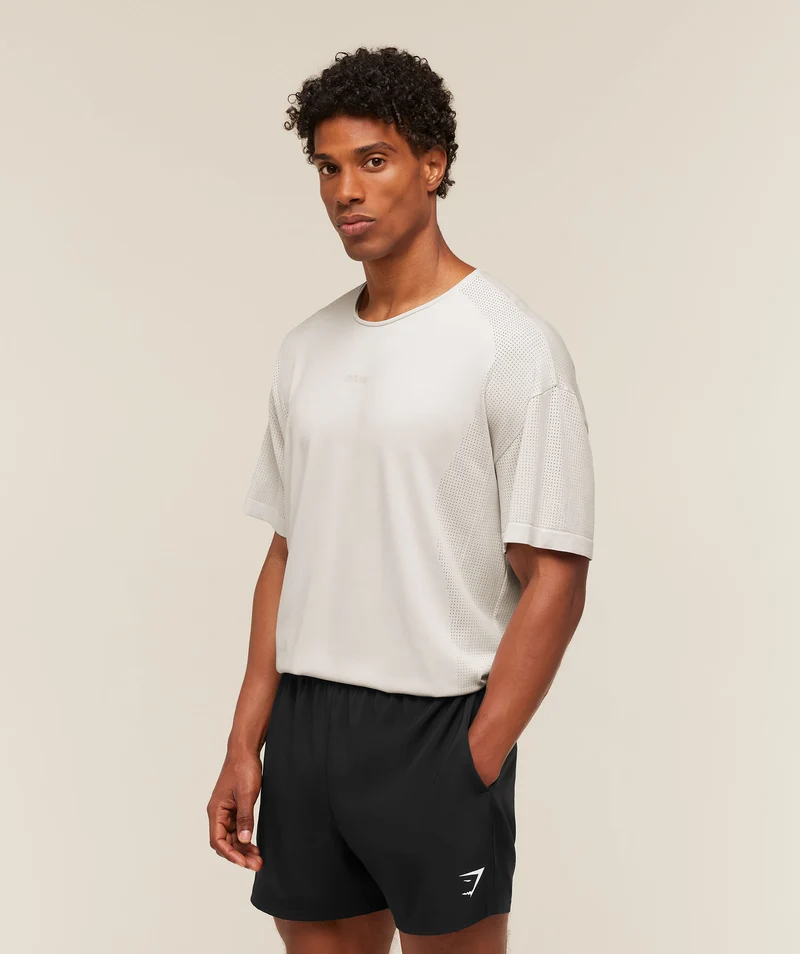 Gymshark Distance Seamless T-Shirt - Mist Grey