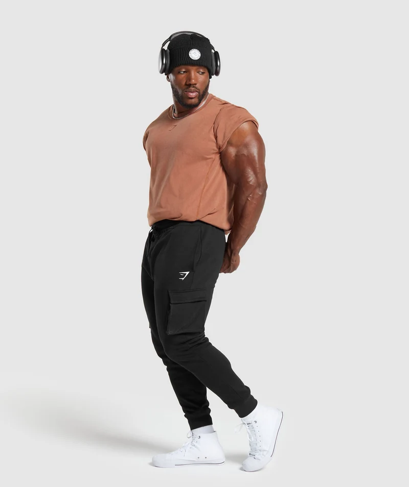Gymshark Heritage Washed T-Shirt - Canyon Brown/Acid Wash Small Ball
