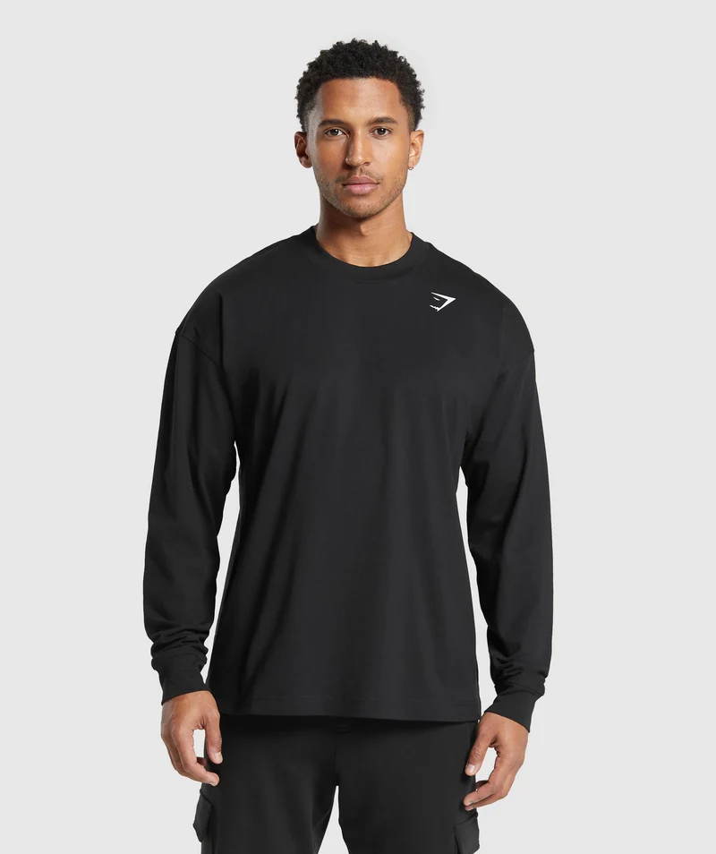 Gymshark Western Long Sleeve T-Shirt - Black