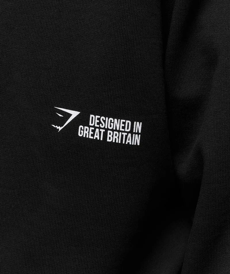 Gymshark Hybrid Sweatshirt - Black