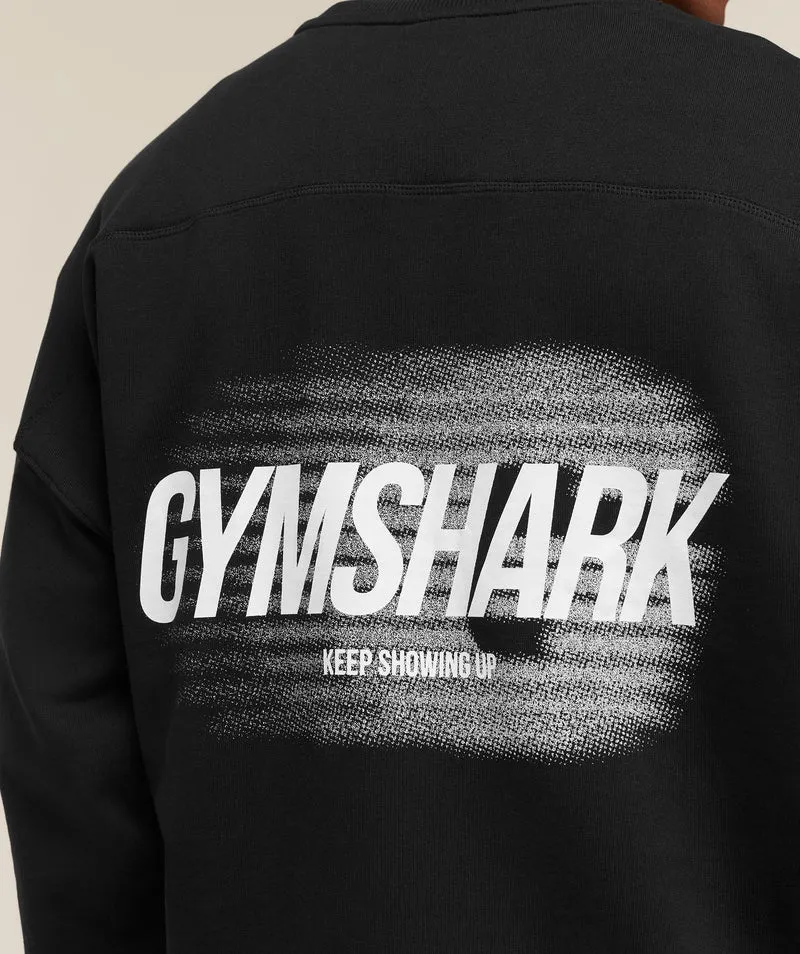 Gymshark Hybrid Sweatshirt - Black