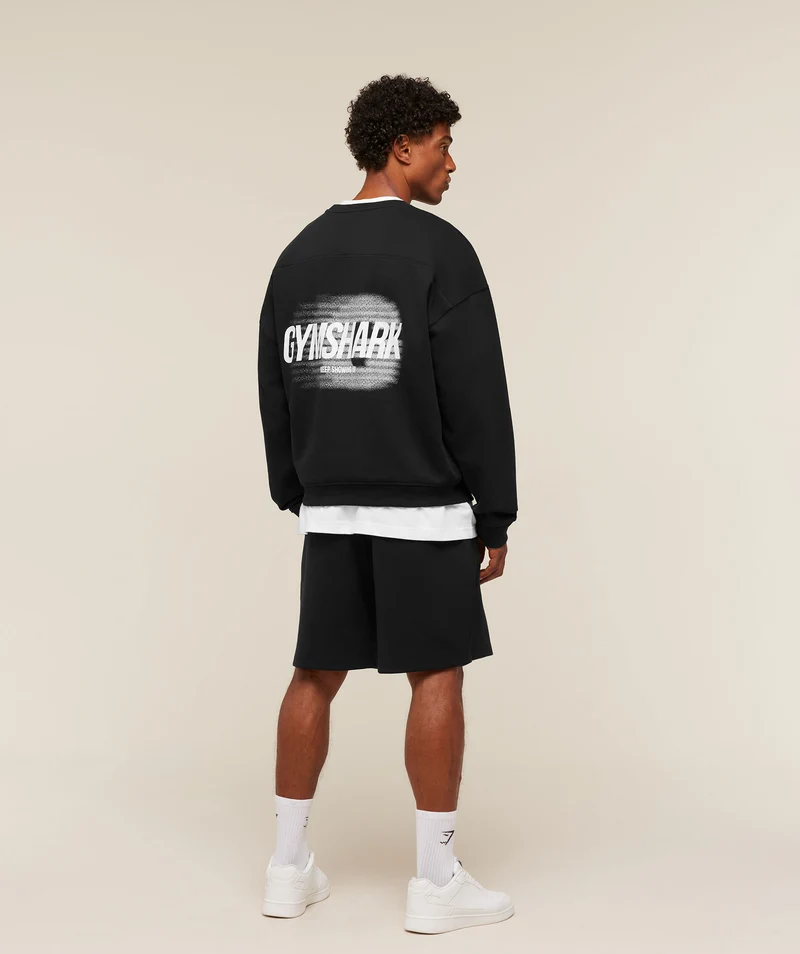 Gymshark Hybrid Sweatshirt - Black