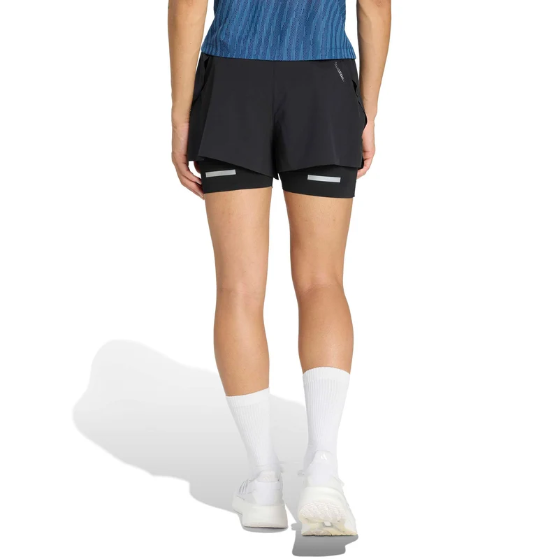 adi365 2in1 Laufshorts Damen - schwarz
