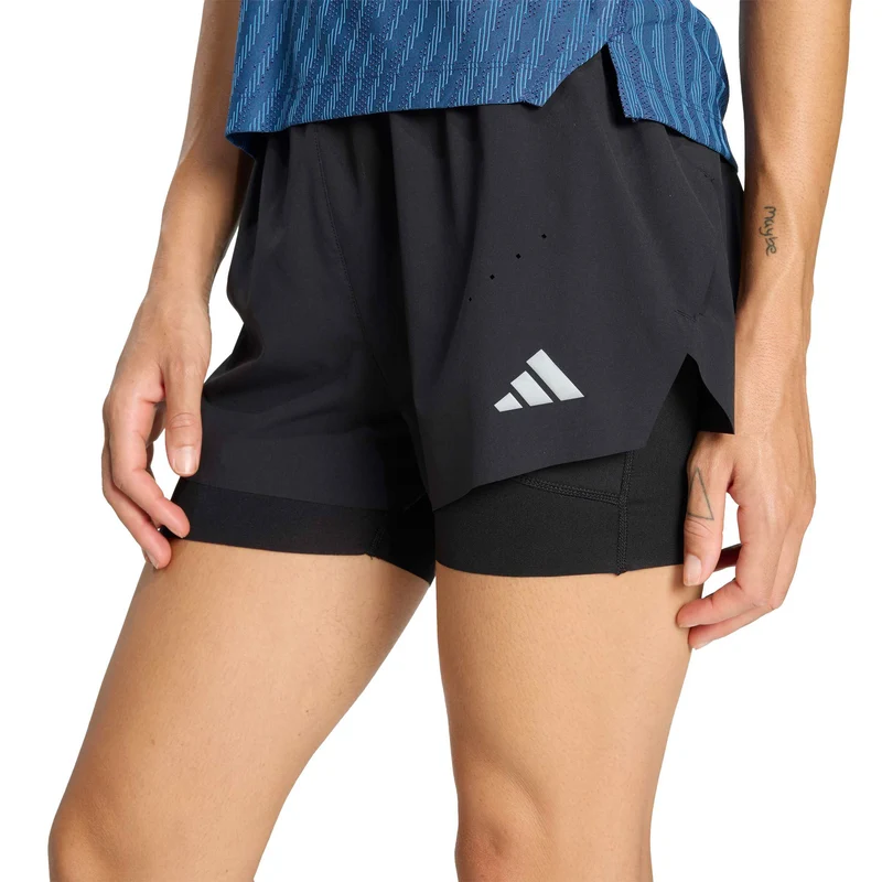adi365 2in1 Laufshorts Damen - schwarz