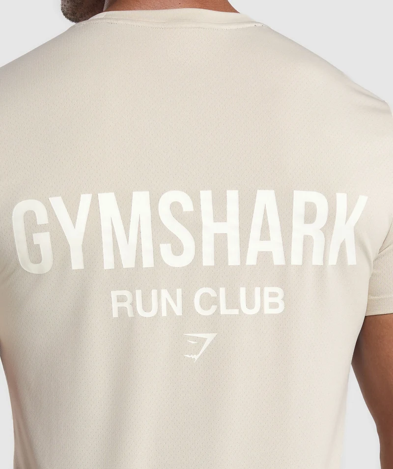 Gymshark Running Dept. T Shirt - Pebble Grey