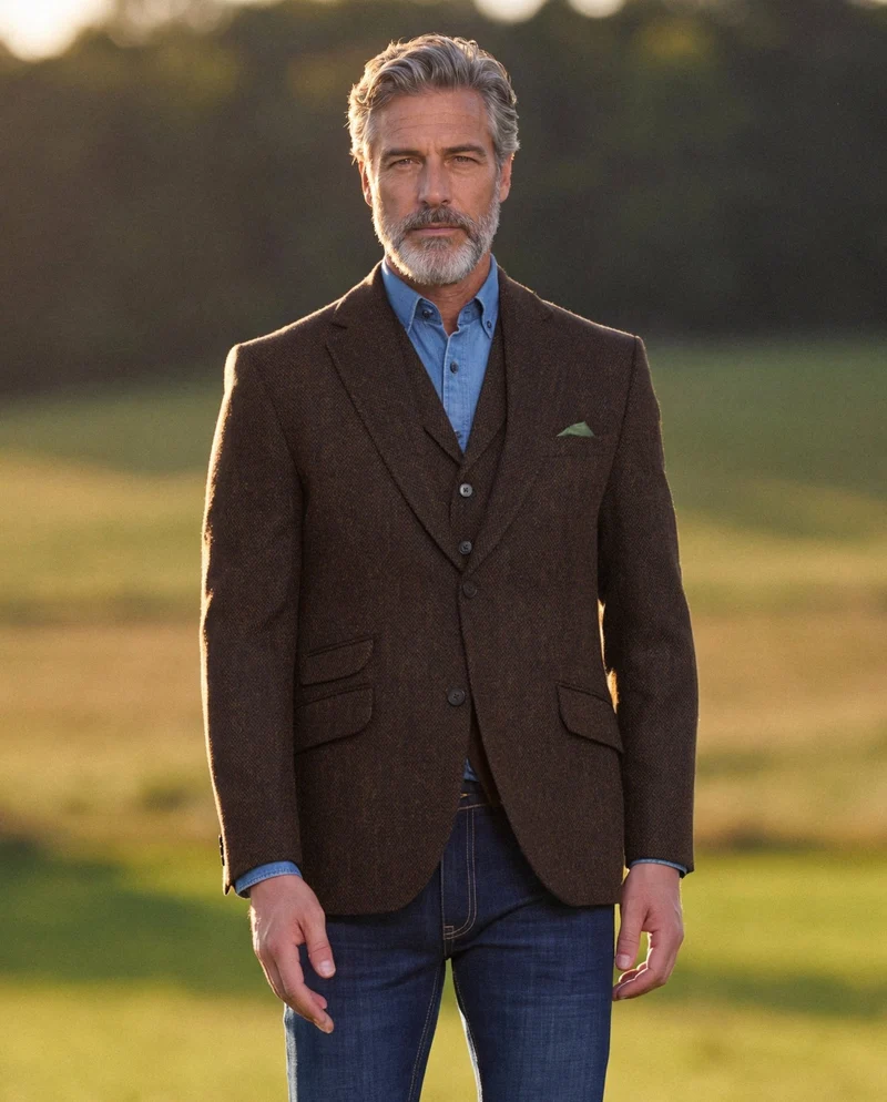Harris Tweed Sakko "London" in multicolor