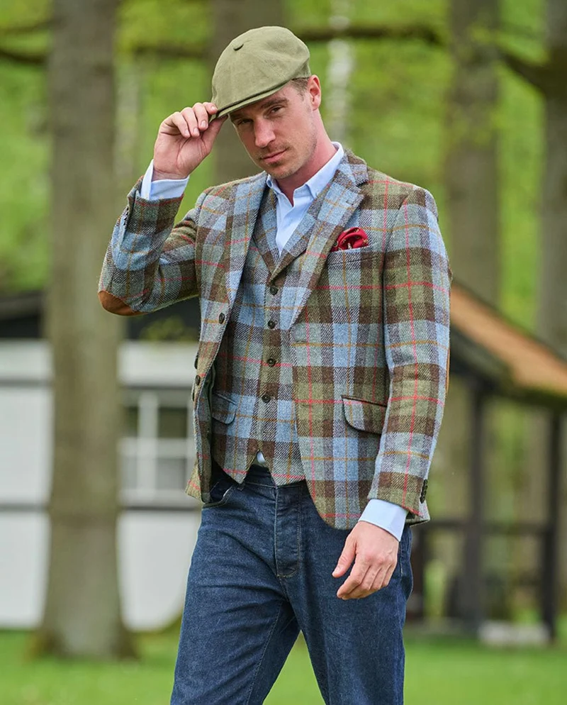 Harris Tweed Sakko "London" im Highland Check