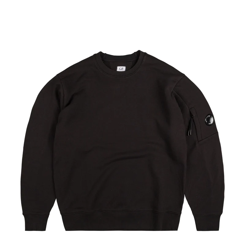 C.P. Company Diagonal Raised Fleece Crew Neck Lens Sweatshirt