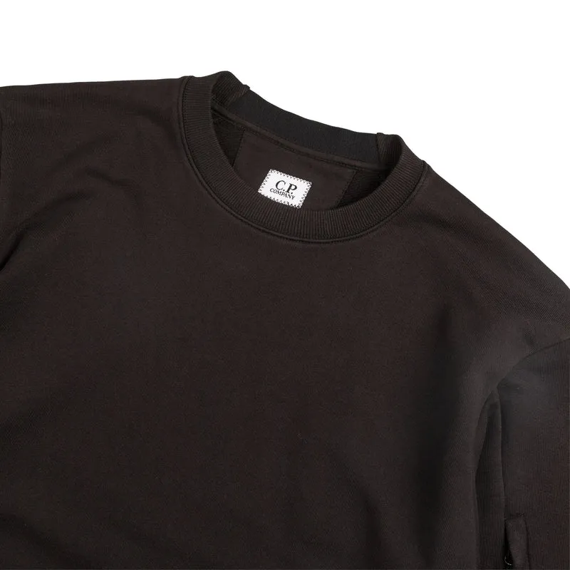 C.P. Company Diagonal Raised Fleece Crew Neck Lens Sweatshirt