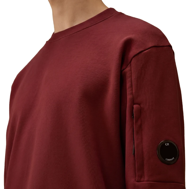 C.P. Company Diagonal Raised Fleece Crew Neck Lens Sweatshirt