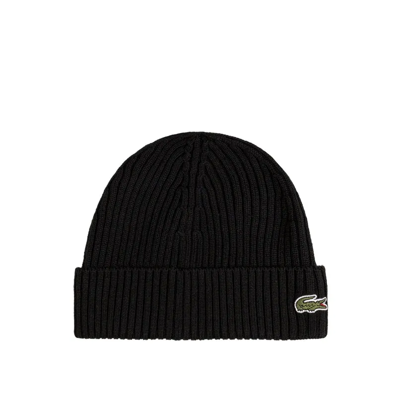 Lacoste Rib Knit Beanie