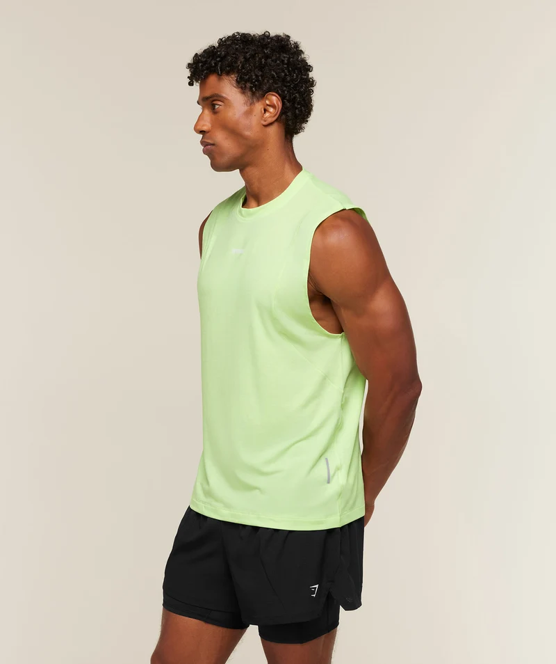 Gymshark Super Soft Running Tank - Pace Green