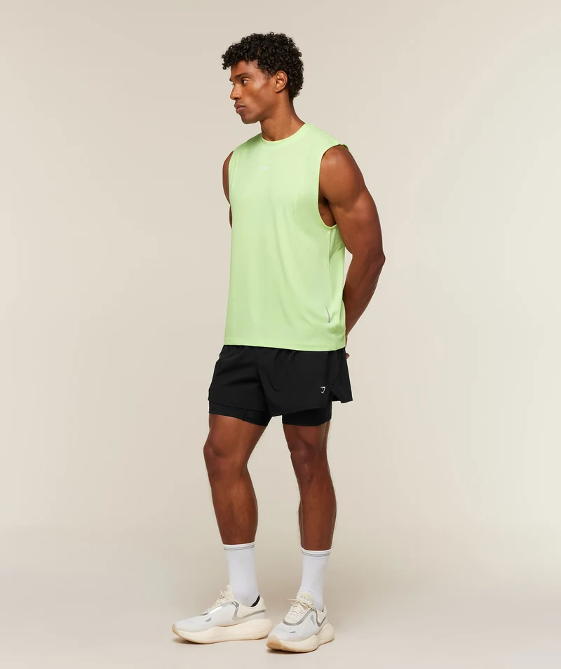 Gymshark Super Soft Running Tank - Pace Green