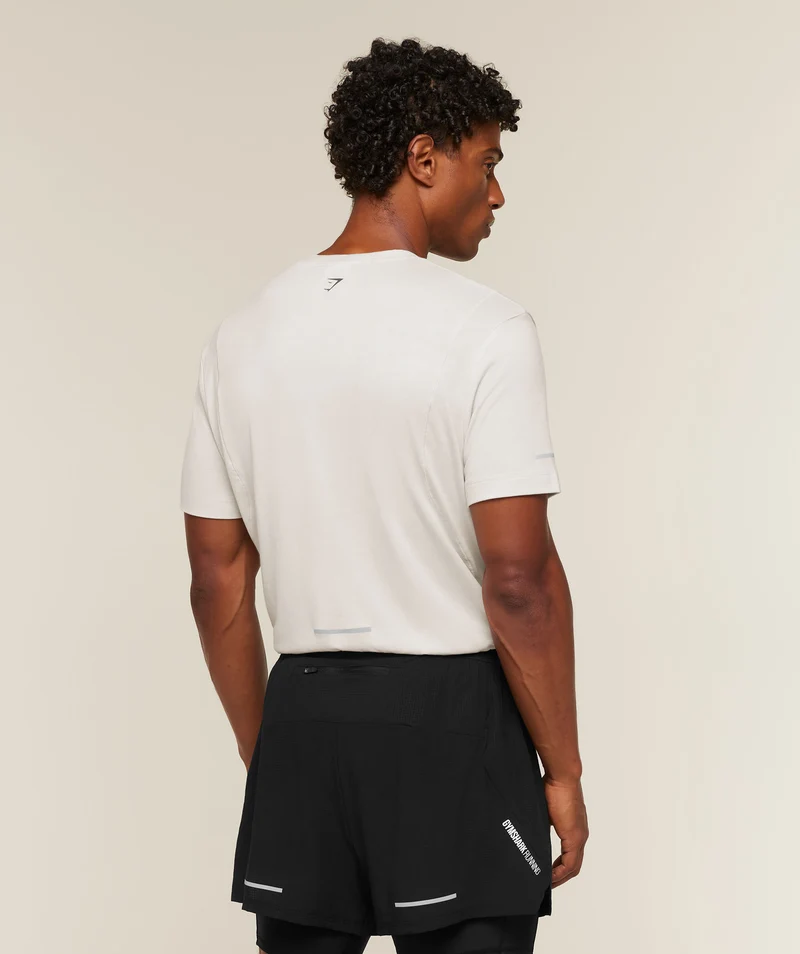Gymshark Super Soft Running T-Shirt - Mist Grey