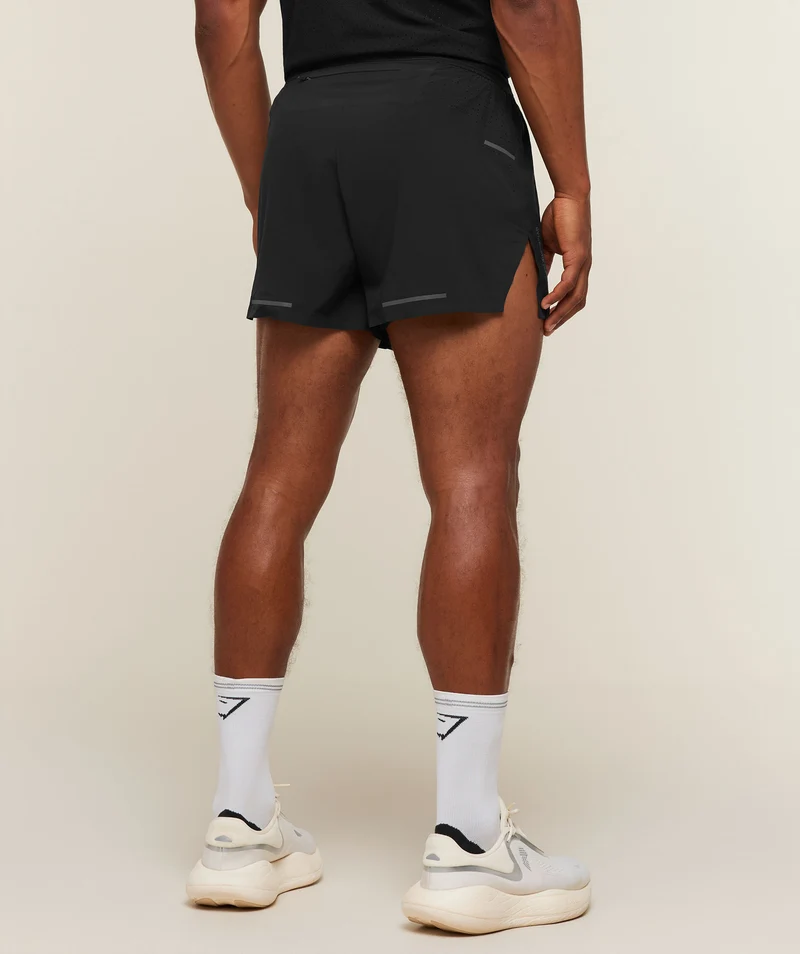 Gymshark Running Elite High Split Race Day Shorts - Black