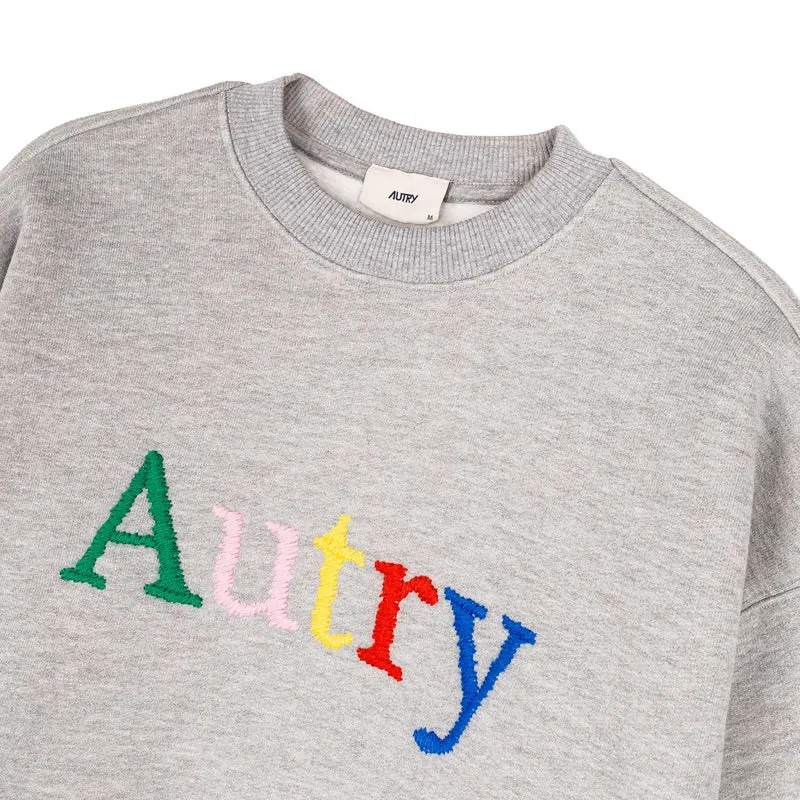 Autry Multicolor Embroidered Logo Sweatshirt