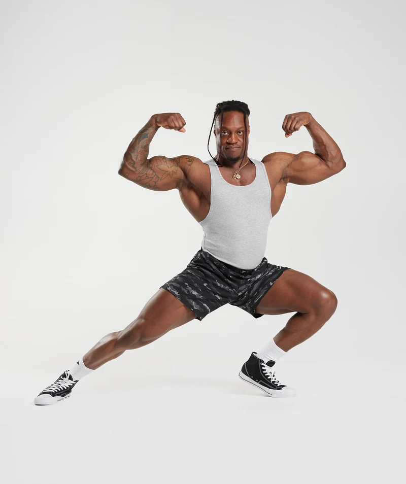 Gymshark Ribbed Tank 1PK - Stone Grey Marl