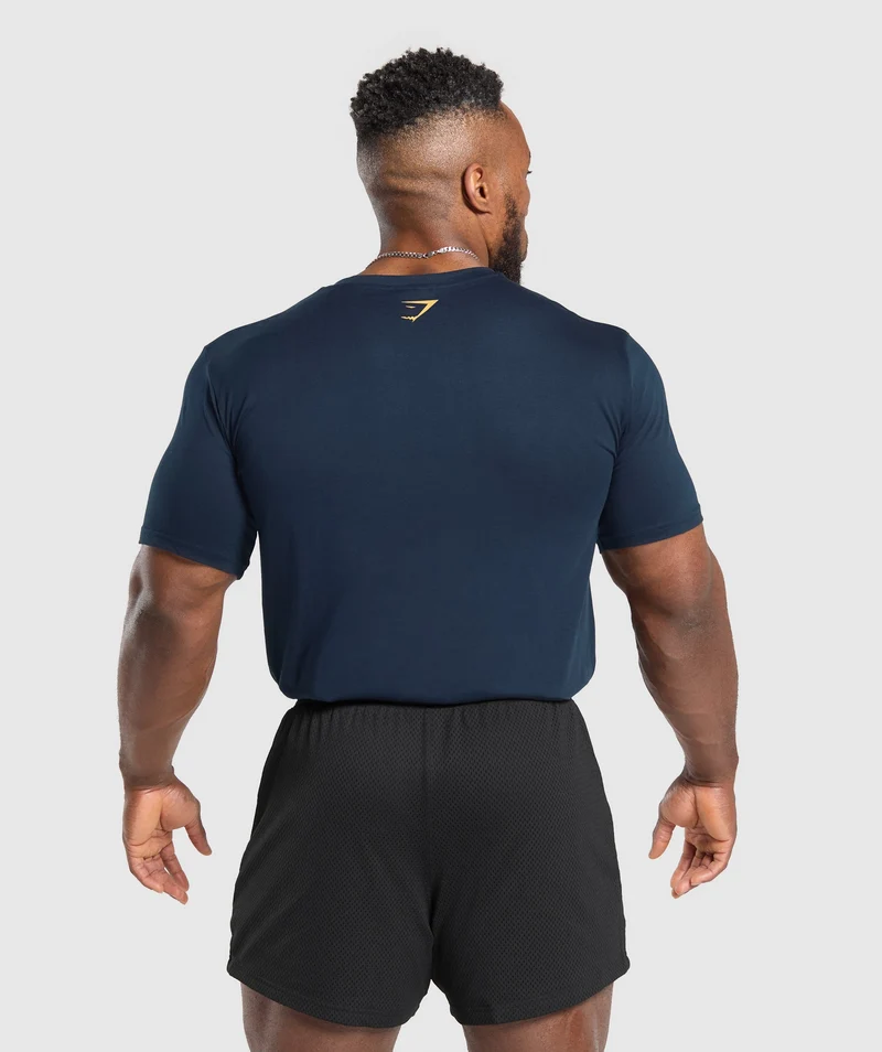 Gymshark 2012 Lifting T-Shirt - Navy