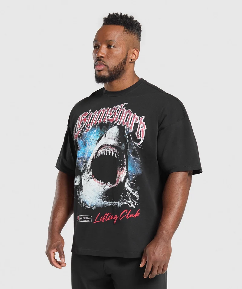 Gymshark Shark T-Shirt - Black