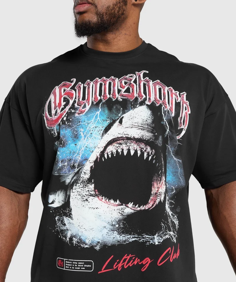 Gymshark Shark T-Shirt - Black