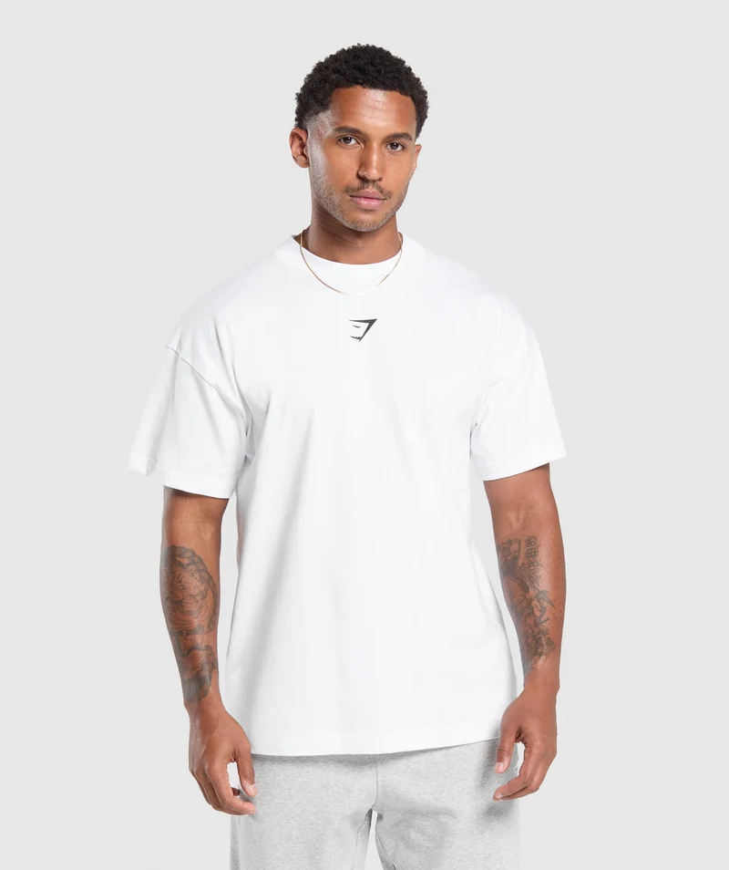 Gymshark Strength Dept Graphic T-Shirt - White