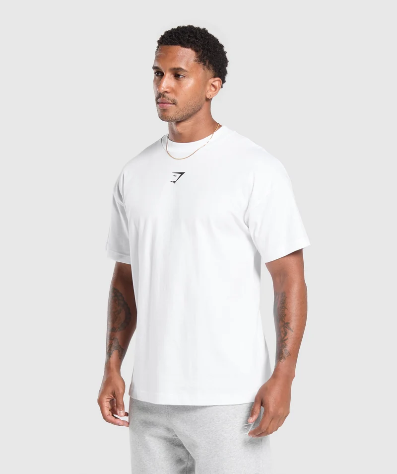Gymshark Strength Dept Graphic T-Shirt - White