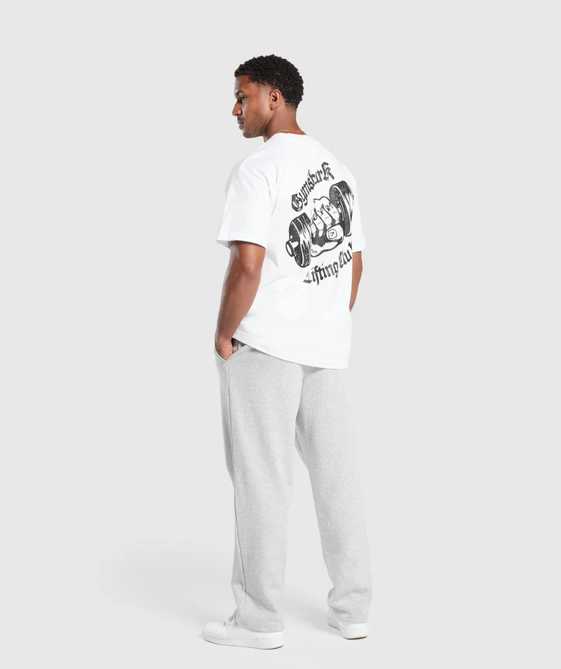 Gymshark Strength Dept Graphic T-Shirt - White