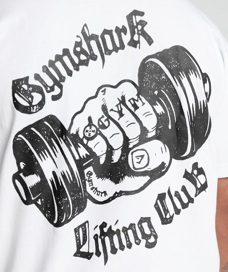 Gymshark Strength Dept Graphic T-Shirt - White