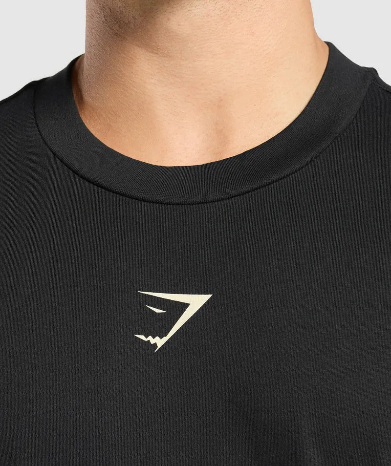 Gymshark Movin' Metal Graphic T-Shirt - Black